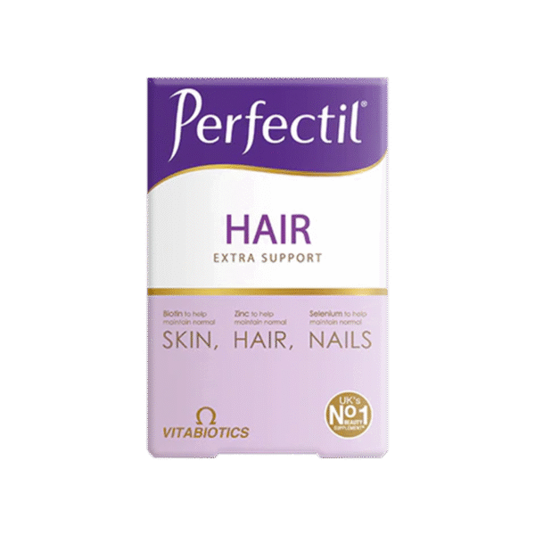 اقراص برفكتيل بلس للشعر عدد 60 قرص Perfectil Hair Plus Extra Support