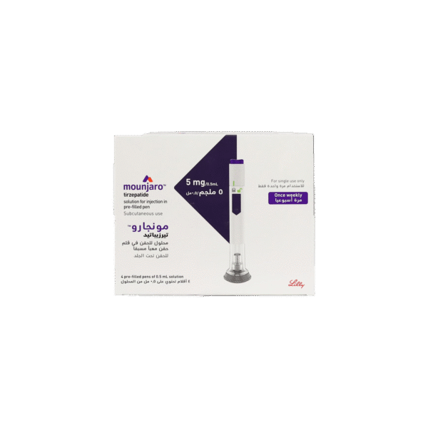 حقن مونجارو تركيز 5% شركة لي لي الامريكية Monjaro Injection