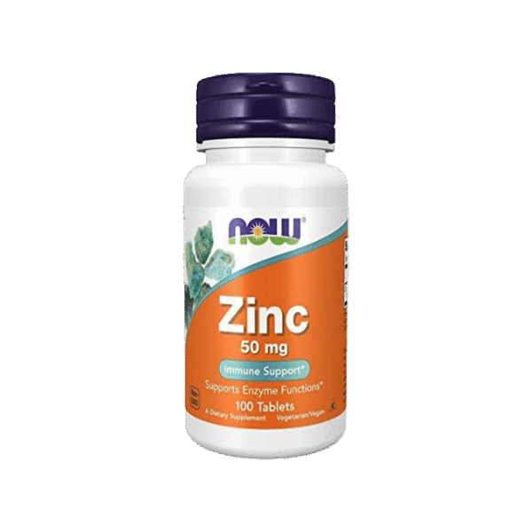 كبسولات زنك للمناعة من شركة ناو فودز - 100 كبسولة/تركيز 50مجم - Now Foods Zinc Immune Support 50mg 100 Capsules