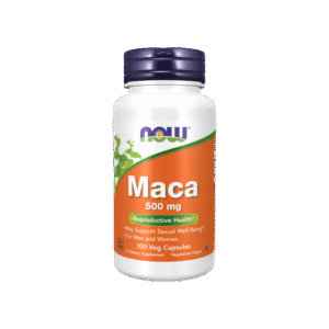 كبسولات ماكا من شركة ناو فودز لدعم الصحة الجنسية لدي الجنسين - 100 كبسولة/تركيز 500 مجم - Now Maca Capsules for Sexual Health for Both Men and Women - 100 Capsules/500 mg