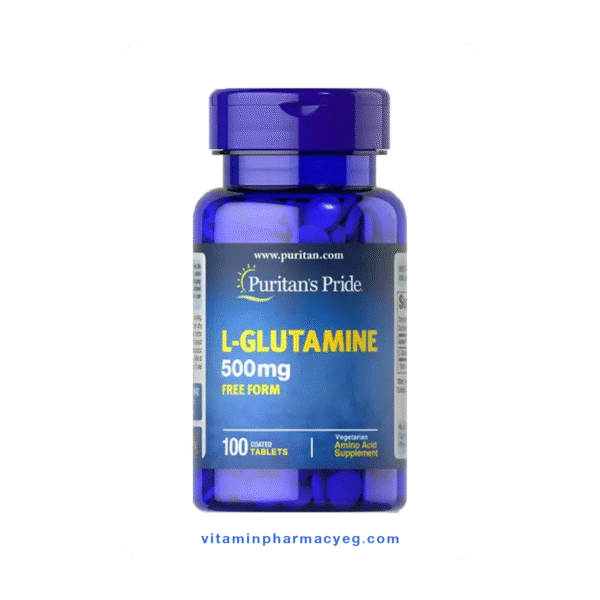 إل جلوتامين من بيورتان برايد 500 مجم 100 كبسولة سريعة الامتصاص -Puritan's Pride L-Glutamine 500mg 100 Rapid Absorption Capsules