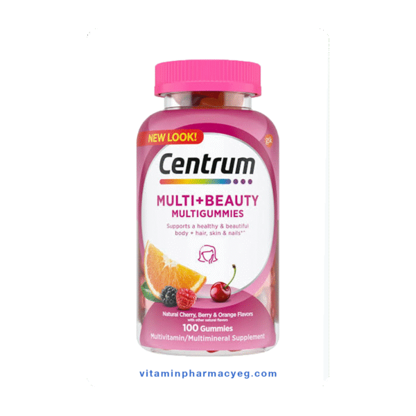 سنتروم مالتي بيوتي لدعم صحة الجسم و المظهر 100 قطعة - Centrum Multi Beauty to support body health and appearance 100 pieces