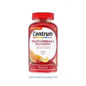 سنتروم مالتي جوميز مع أوميجا 3 لدعم صحة القلب والطاقة 110قطعة - Centrum Multi Gummies with Omega 3 for Heart Health and Energy Support 110pcs