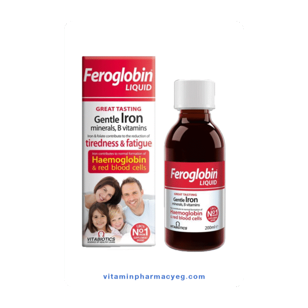 شراب فيروجلوبين مكمل غذائي لصحة الجسم و المناعة - 200 ملي - Ferro-Globin Syrup, a nutritional supplement for body health and immunity - 200 ml