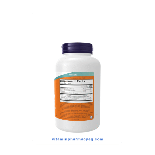 supplement SILICA COMPLEX 180 TAB NOW – مكمل سيليكا طبيعي من شركة NOW لتحسين صحة الشعر والبشرة والعظام