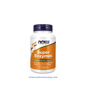 SUPER ENZYMES 90 CAP NOW – مكمل إنزيمات هاضمة لتحسين الهضم وصحة المعدة من NOW