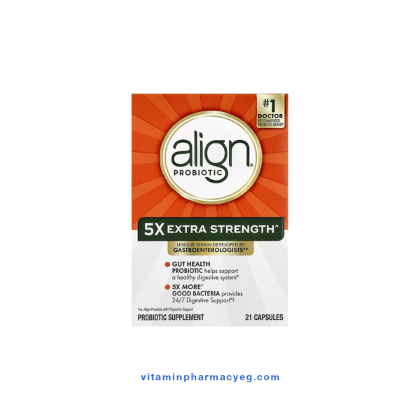 Align Probiotic 50mg - ألاين بروبيوتيك قوة مضاعفة (Extra Strength) لـ علاج انتفاخات متكررة و التخلص من الغازات